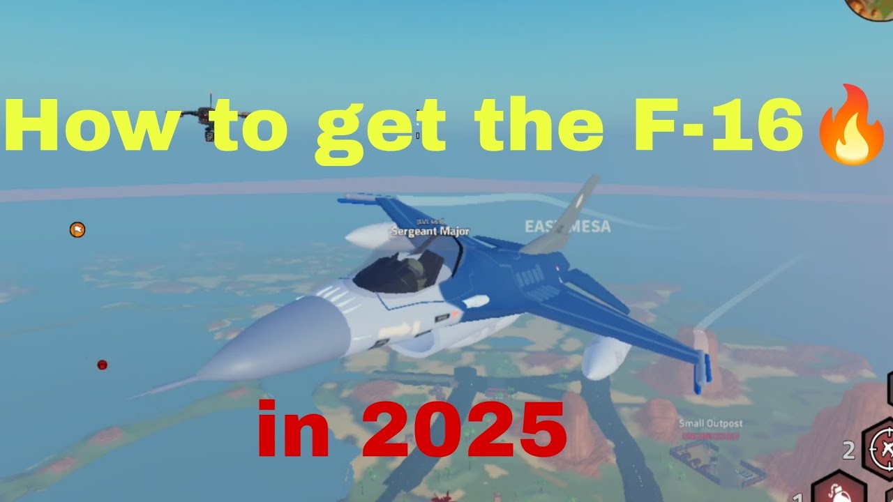 (Outdated)How to get the F-16 in 2025!🔥 |Military tycoon(Roblox)