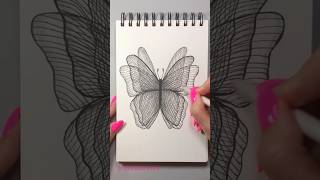Butterfly Zentangle Art Drawing #shorts #motivation #tutorial