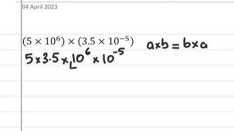 Multiplication of Standard Form Gcse Maths Higher