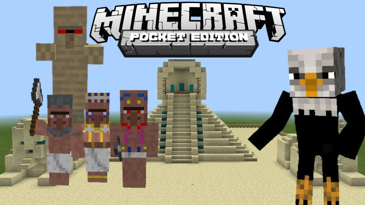 Minecraft Pe Ancient Egypt Mod Showcase Mummy Pharaoh Guard