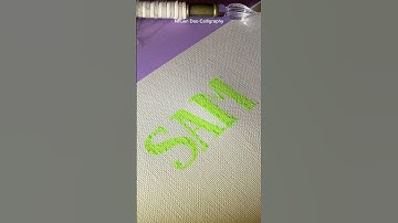 Writing My Subscriber’s Name in Calligraphy #nhuandaocalligraphy #shots