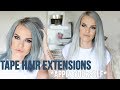 HOW TO APPLY TAPE HAIR EXTENSIONS | Kirstie Roche