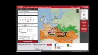 ORBIS: The Stanford Geospatial Network Model of the Roman World screenshot 5