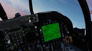 DCS F-18c - Using LST scan mode to pick up a ground lase. Also a quick Mav E run screenshot 2