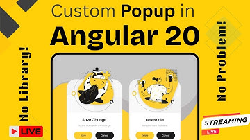 Live Coding Angular 20: Build a Custom Dialog & Popup (Step by Step)