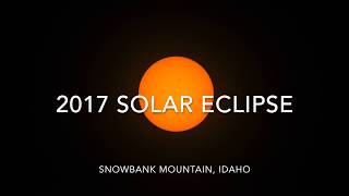 Solar Eclipse 2017 time lapse   Snowbank Mountain, Idaho