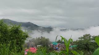 Beautiful View Of Padhar Nehathakur Official Padhar Distt Mandi After Rainy Day