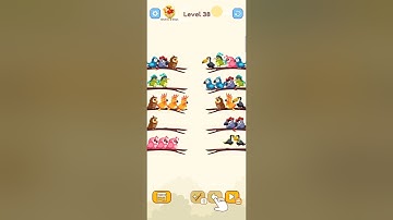 Bird Sort Colour GAMEPLAY LEVEL 38🔥Subscribe Channel@8-Bit games🔥