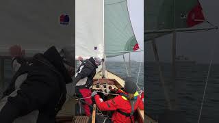 Penny & Rob handling the spinnaker