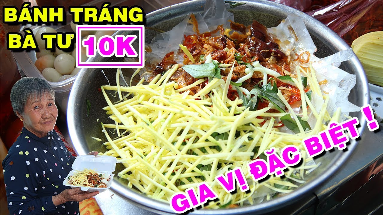 Siêu Rẻ BÁNH TRÁNG TRỘN 10K Của Bà Tư Với Nước Sốt Bí Mật Siêu Ngon | PM FOOD TRAVEL