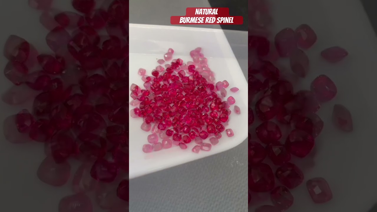 Beautiful Clean Natural Burmese Spinel. (Details in description) #gemstone #jewelrymaking