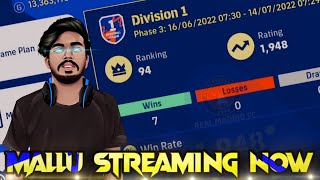 ROAD TO WORLD'S NO 1 RANK || eFootball2022 MOBILE || DIVISION RANKPUSH  WITH 4-2-1-3 FORMATION