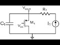 Analog vlsi interview question | MOSFET | RC circuit | constant current charging the Capacitor