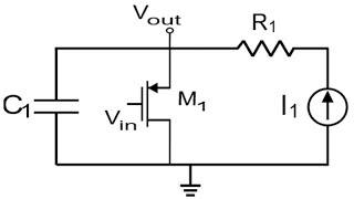 Analog vlsi interview question | MOSFET | RC circuit | constant current charging the Capacitor