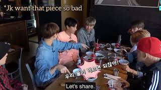 bts fighting over a piece of pizza 🍕😂#bts