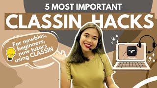 CLASSIN tutorial┃5 most important Classin Hacks┃ for NEW TUTORS using Classin App