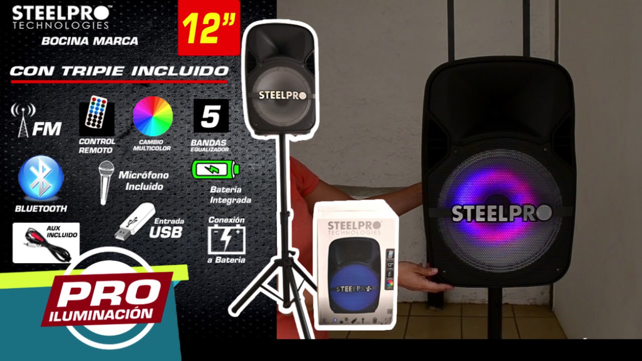 bocina steelpro 12\