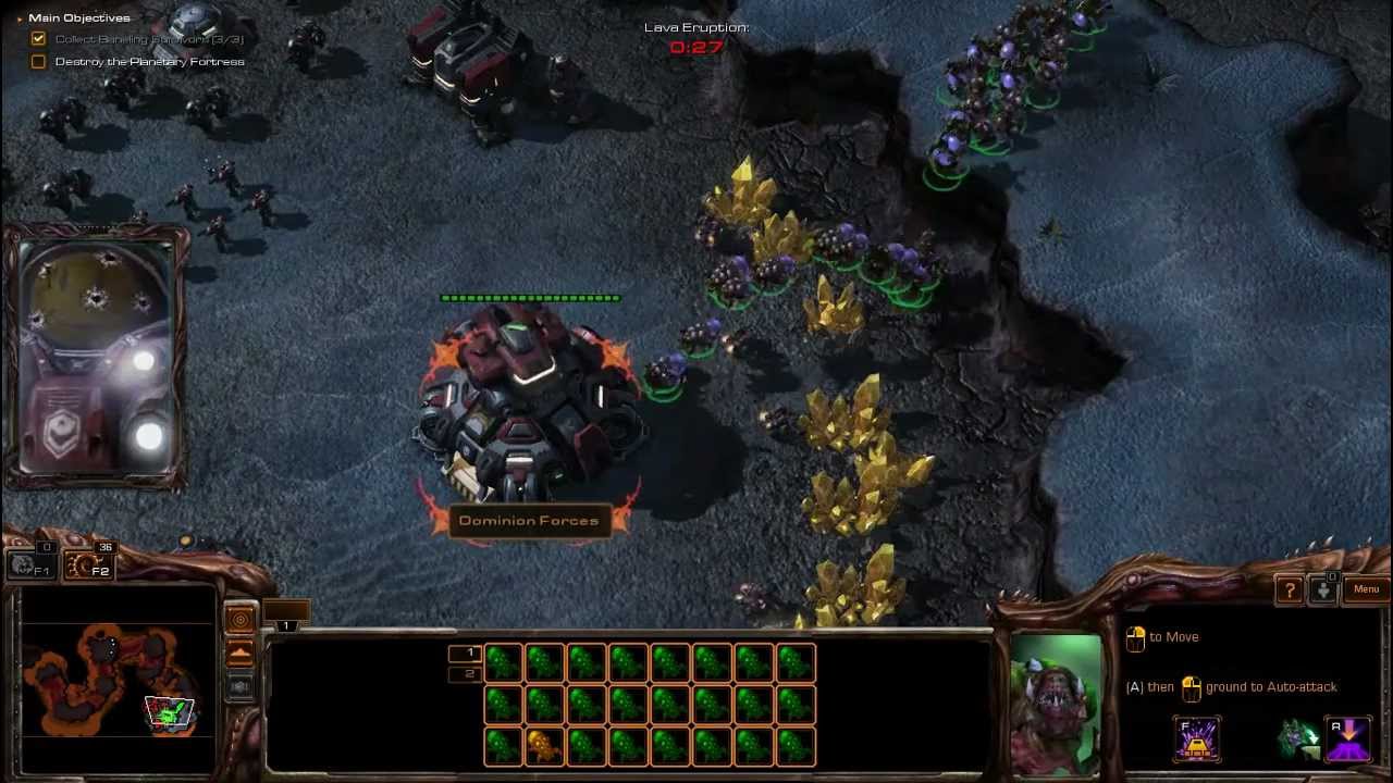 Heart of the Swarm Baneling Evolution Hunter vs Splitter YouTube