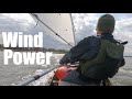 Canoe Sailing on Hickling Broad.  Harnessing the Power of the Wind. Kelly Kettle Sausage Stew.