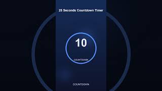 25 Second Timer | Quick Countdown