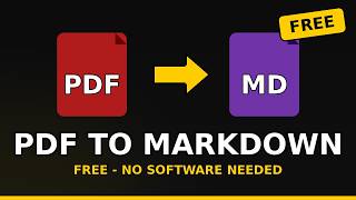 Convert PDF to Markdown Free – PDF to MD for Notes!