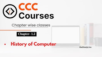 History of Computer | Evolution of computer | CCC course chapter 1.2 #ccccomputercourse