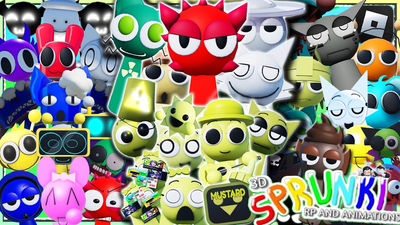 [🌈ALL Sprunki🎉]🌈3D Sprunki RP And Animations🔎How To Get ALL Badges🎵 - 🎮 ...