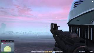 Grand Theft Auto ONLINE (PS4) - 1v10(?) Piracy Invasion