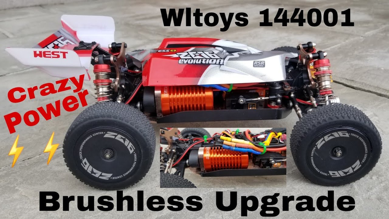 Wltoys 144001 (Brushless Motor and ESC) Upgrade!! Crazy Power!! 