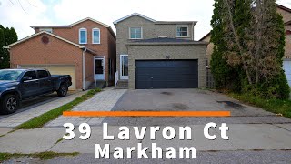 Virtual Tour : 39 Lavron Ct, Markham