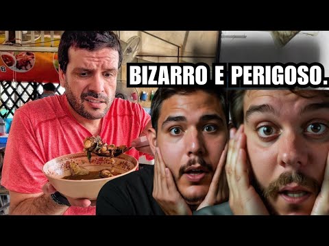 Provando Comida MAIS MORTAL da ÁSIA - Sou Mochileiro React