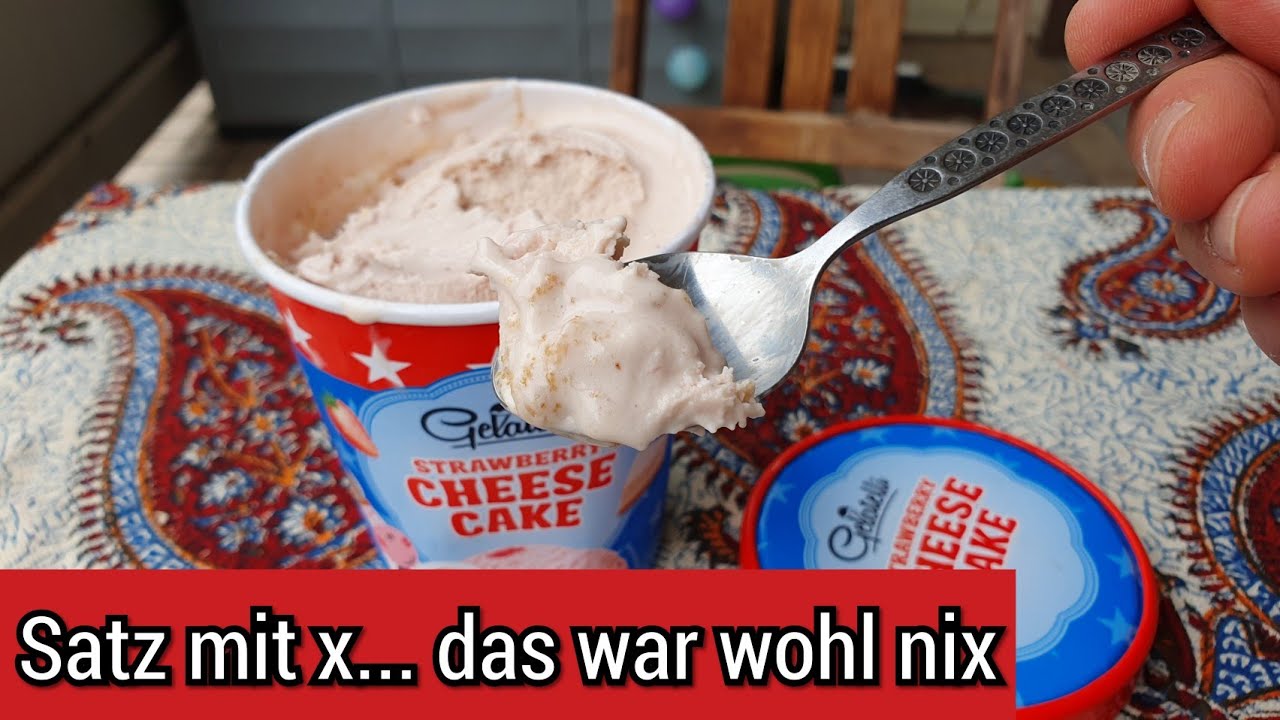 LIDL Eis Gelatelli Strawberry Cheesecake Es hätte so schön sein