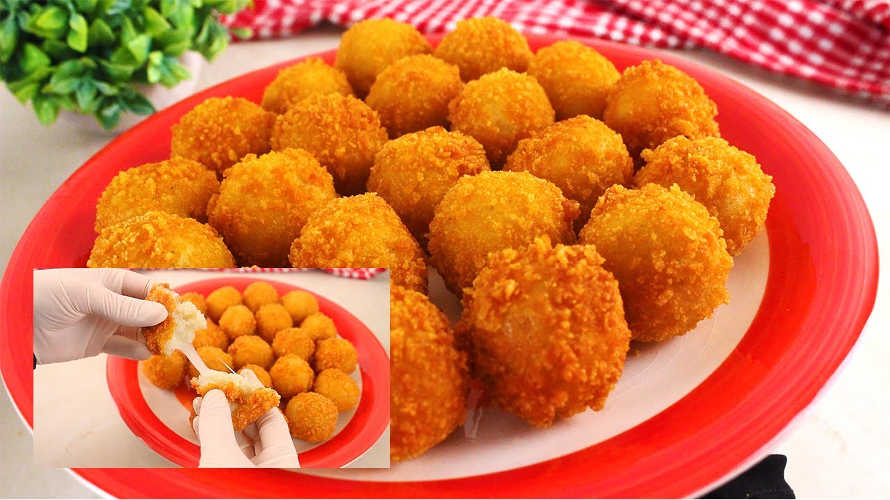 كرات البطاطس المقرمشة محشية بالجبنة من ألذ الوصفات اللي ممكن تعملوها لعائلتكم