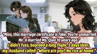 Miss, this marriage certificate is fake  You’re unmarried—Mr  He married Ms  Qiao 10 years ago