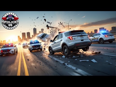 2025年の衝撃的な警察カーチェイス 犯罪者が命がけで逃走 警察の旅 3