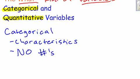 Categorical vs Quantitative Variables