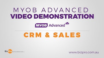 MYOB Advanced CRM and Sales Demonstration - Brought to you by Stratus Consulting Group