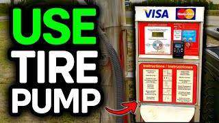 How To Fill Tires With Air Pressure At A Gas Station