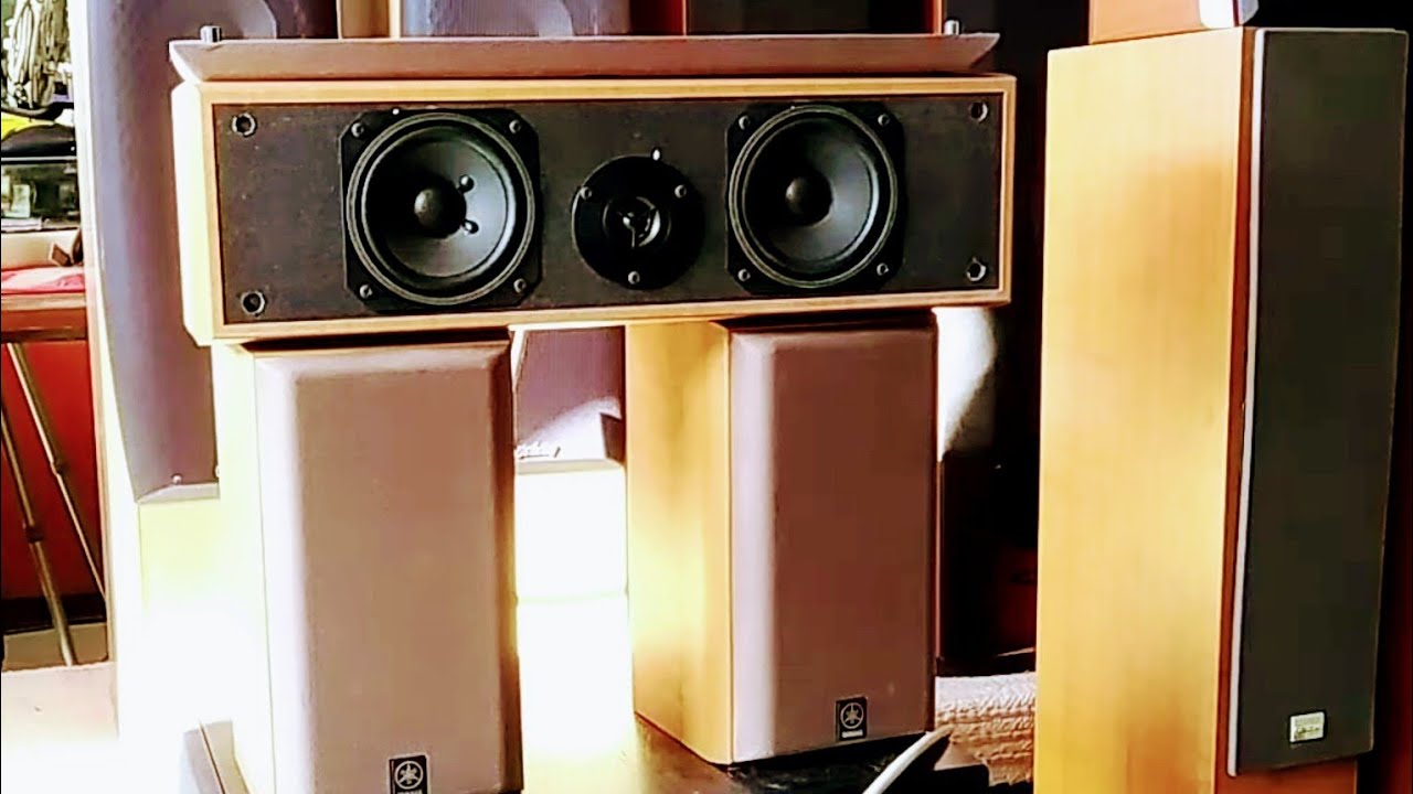 เครื่อง เสียง ยา มา ฮ่า โฮม เธียเตอร์  New 2022  ลำโพงมือ2 Home Theater ชุดYAMAHA Surround L-R NS-E55 + Center NS-C55 เสียงกลางชัด /รายละเอียดใต้คลิป