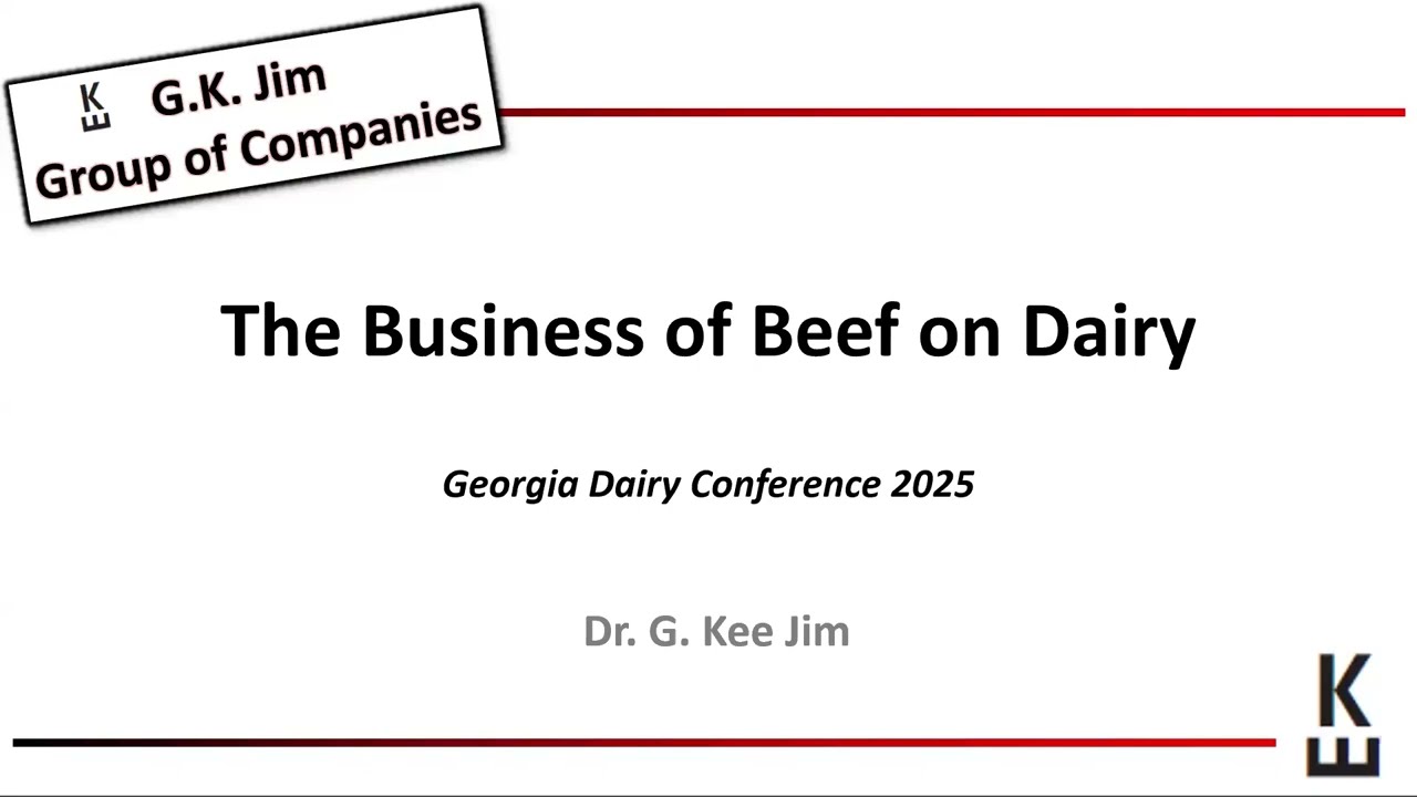 Kee Jim : "The Business of Beef on Dairy"