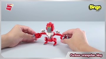 Bingo Toys - Wake up the King from QMAN Trans-Collector - Furious Orangutan King Magic Cube