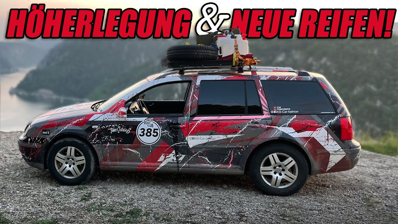 Letzte Vorbereitung am Rallye VW BORA für das Pothole Rodeo 2022 - YouTube