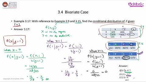 Conditional Distribution for Discrete Case