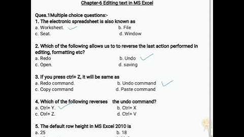 Chapter-6 Editing text in MS Excel 2010
