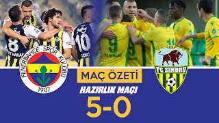 Fenerbahçe 5-0 Zimbru Maç Özeti