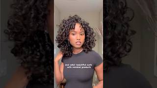 Only styling my hair with one product | #curlyhairroutine