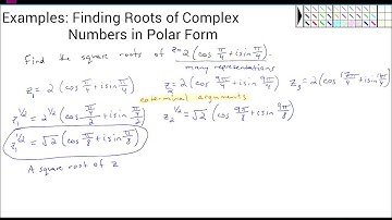 Examples:Roots of Complex Numbers in Polar Form