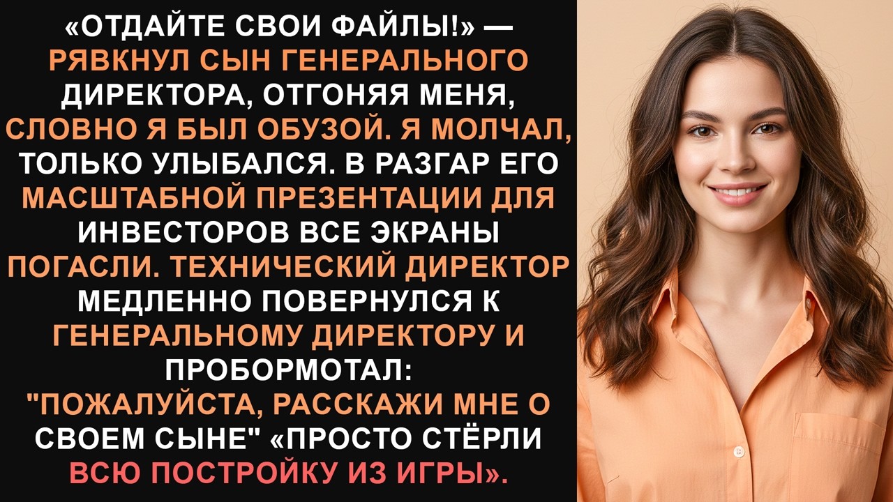 Сын генерального директора взял на себя демо-запись — я допустил катастрофу.