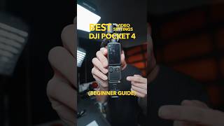 BEST SETTINGS FOR YOUR DJI OSMO POCKET 4! #dji #djiosmopocket4 #osmopocket4 #settings #cinematic