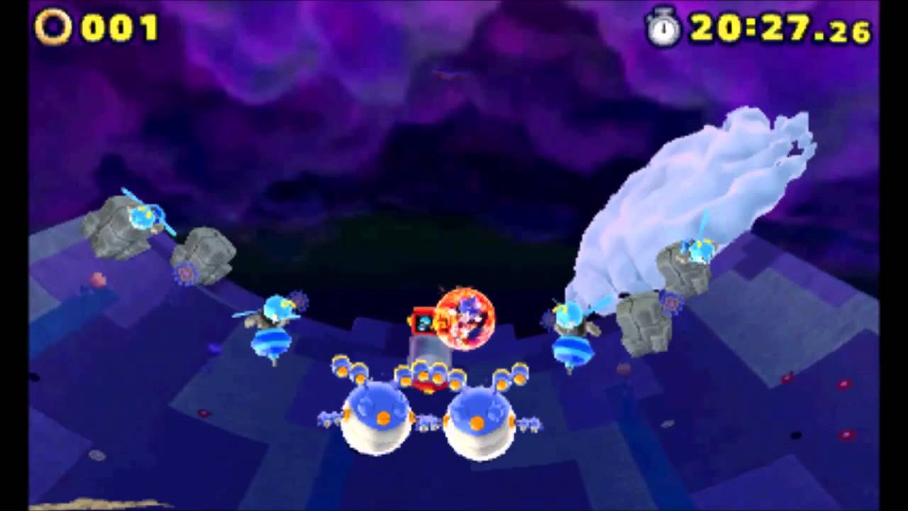 Sonic Lost World (3DS) - Hard Mode - Sky Road Zone 3 (S-Rank) - YouTube